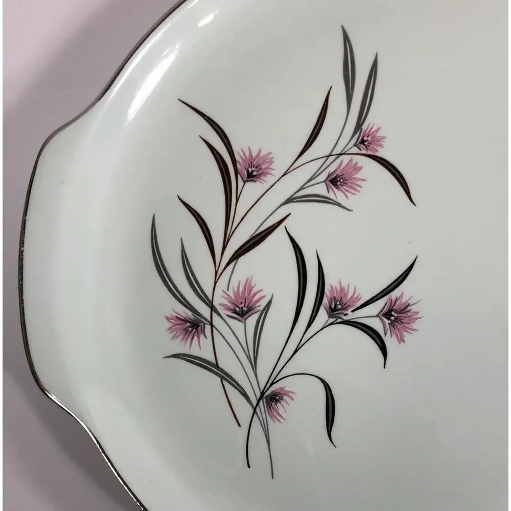 Vintage Universal Potteries Ballerina Mist Strawflower Chop Plate‎ Platter 12”
